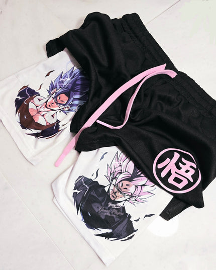 Ss Rose Vs. Ss Blue Vegito "Anime" Gym Shorts