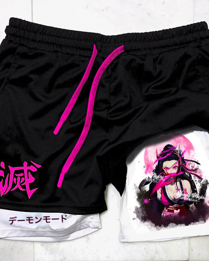 Nezuko Demon Mode "Anime × Gym" Shorts