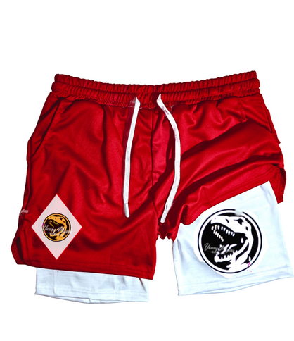 Red Power Ranger "" Gym shorts