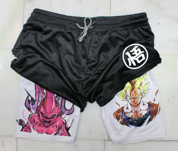 Kid Buu Vs Goku "Anime × Gym" Shorts