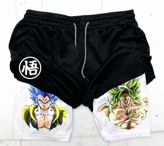 Gogeta Vs Broly "Anime × Gym" Shorts