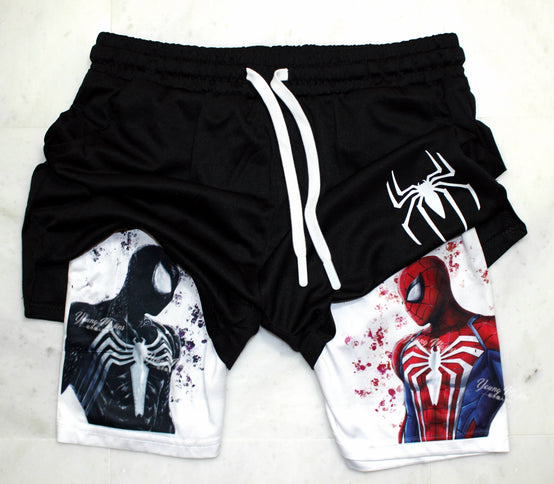 Spiderman VS. Symbiote "Gym Shorts"