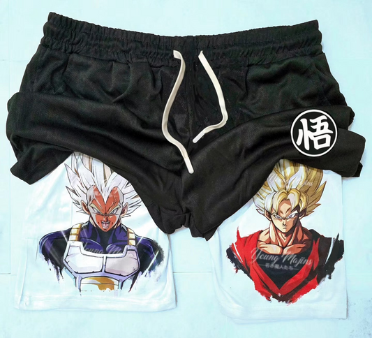 Goku VS Vegeta "Anime × Gym" Shorts