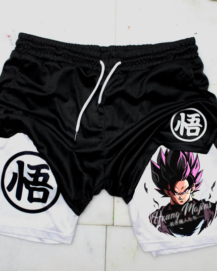 Goku Black Rose "Anime" Gym Shorts
