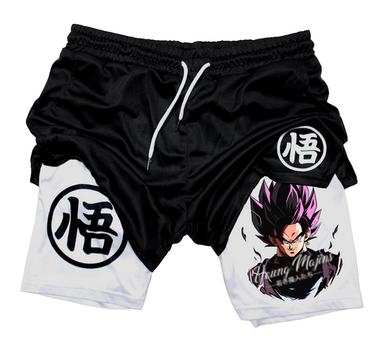 Goku Black Rose "Anime" Gym Shorts