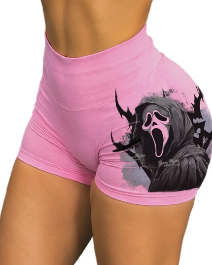 Ghost Face Highwaist Shorts