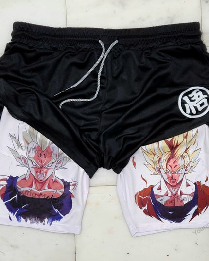 Goku VS Vegeta "Anime × Gym" Shorts