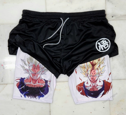 Goku VS Vegeta "Anime × Gym" Shorts