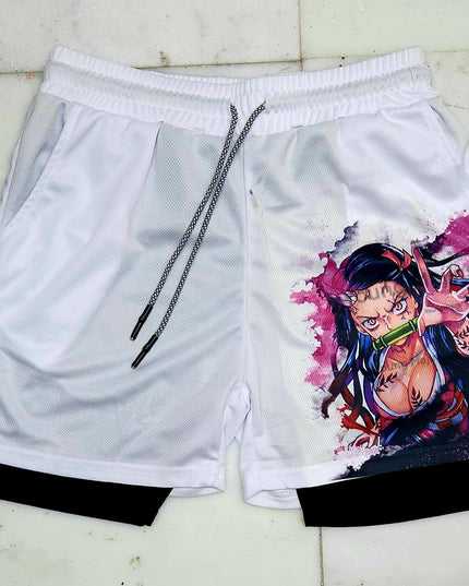 Ne.zuko "Anime × Gym" Shorts