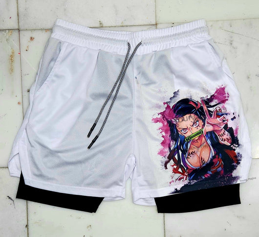 Ne.zuko "Anime × Gym" Shorts