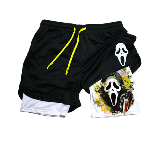Ghost Face " Rose" Gym Shorts