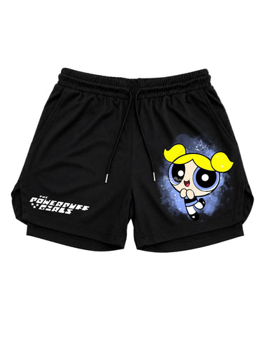 Bubbles "PowerPff" Gym Shorts