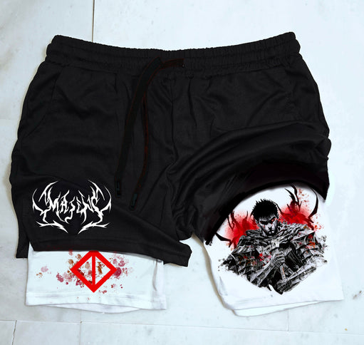 Guts Berserk "Anime × Gym" Shorts