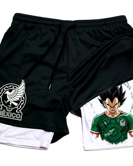VEGETA " Gold Mexico "world cup Shorts