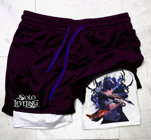 Solo Leveling  "Anime" Gym Shorts