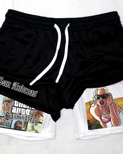 San Andreas "GTA" Gym Shorts