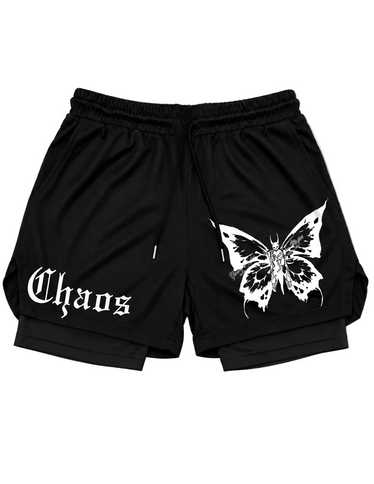 Gothic Butterfly "Gym" Shorts