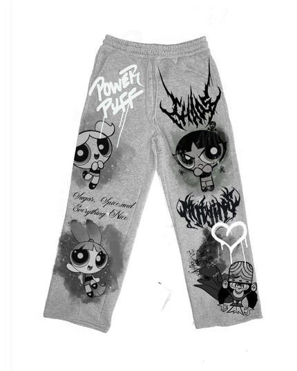 Power Puff "Wide Leg" Sweatpants