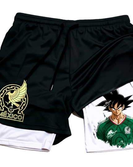 Goku " Gold Mexico "world cup Shorts